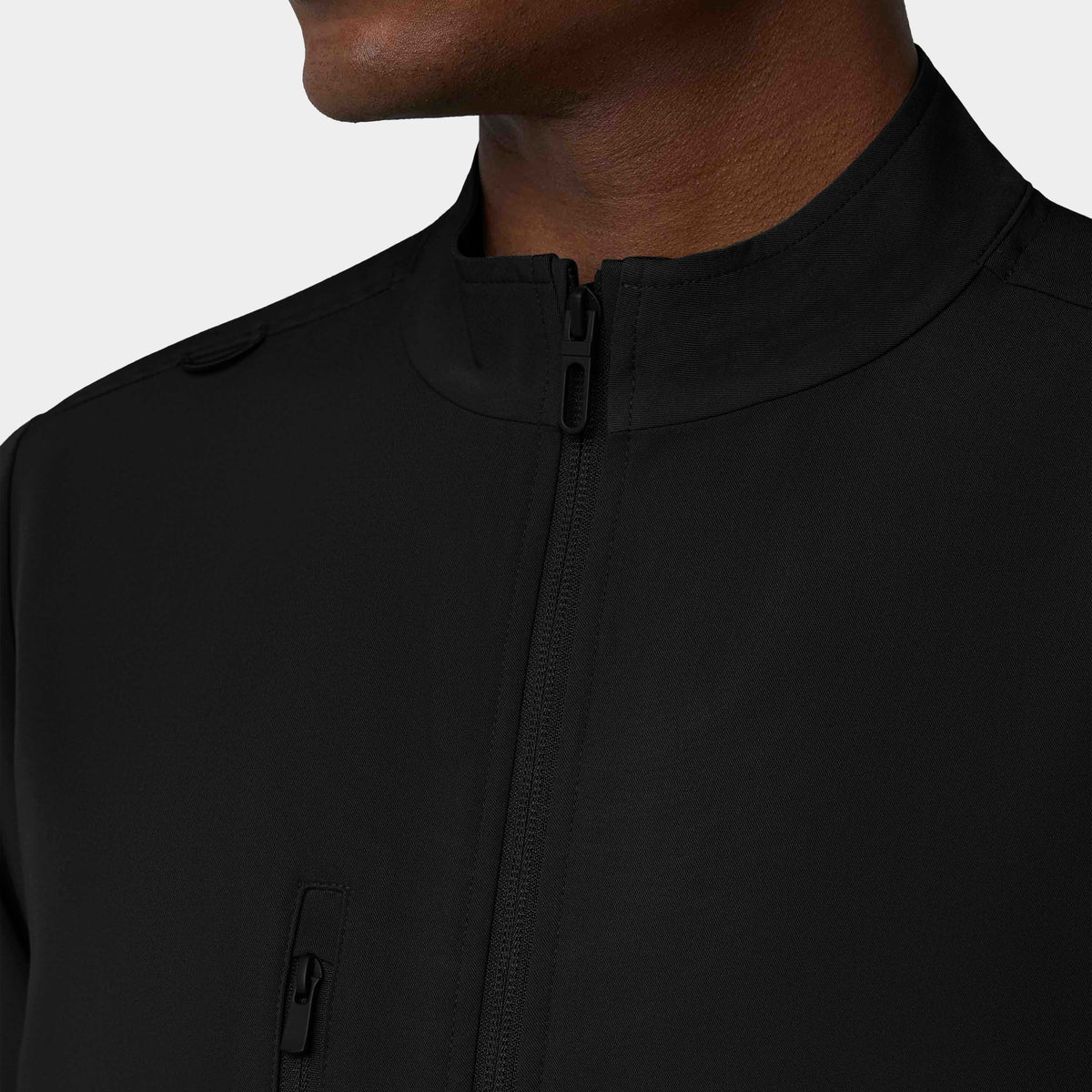 Men's 5-Pocket Full-Zip Track Scrub Jacket
