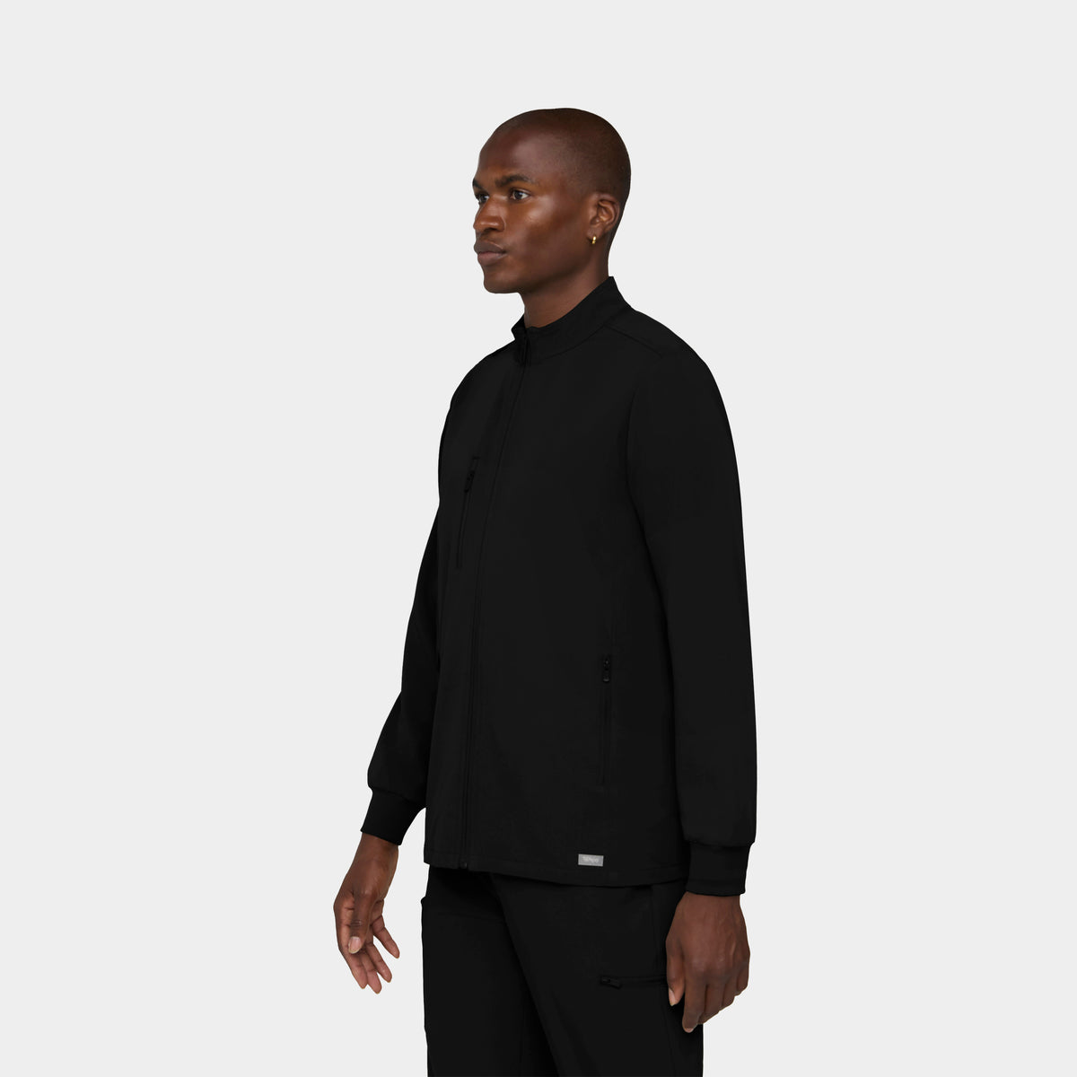 Men's 5-Pocket Full-Zip Track Scrub Jacket