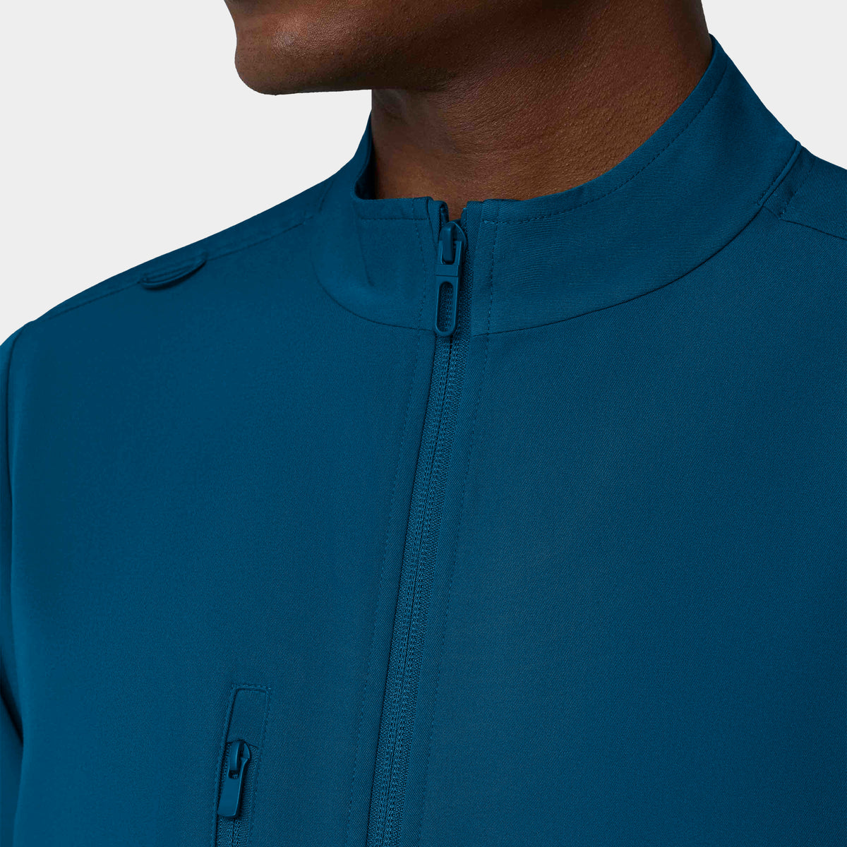 Men's 5-Pocket Full-Zip Track Scrub Jacket