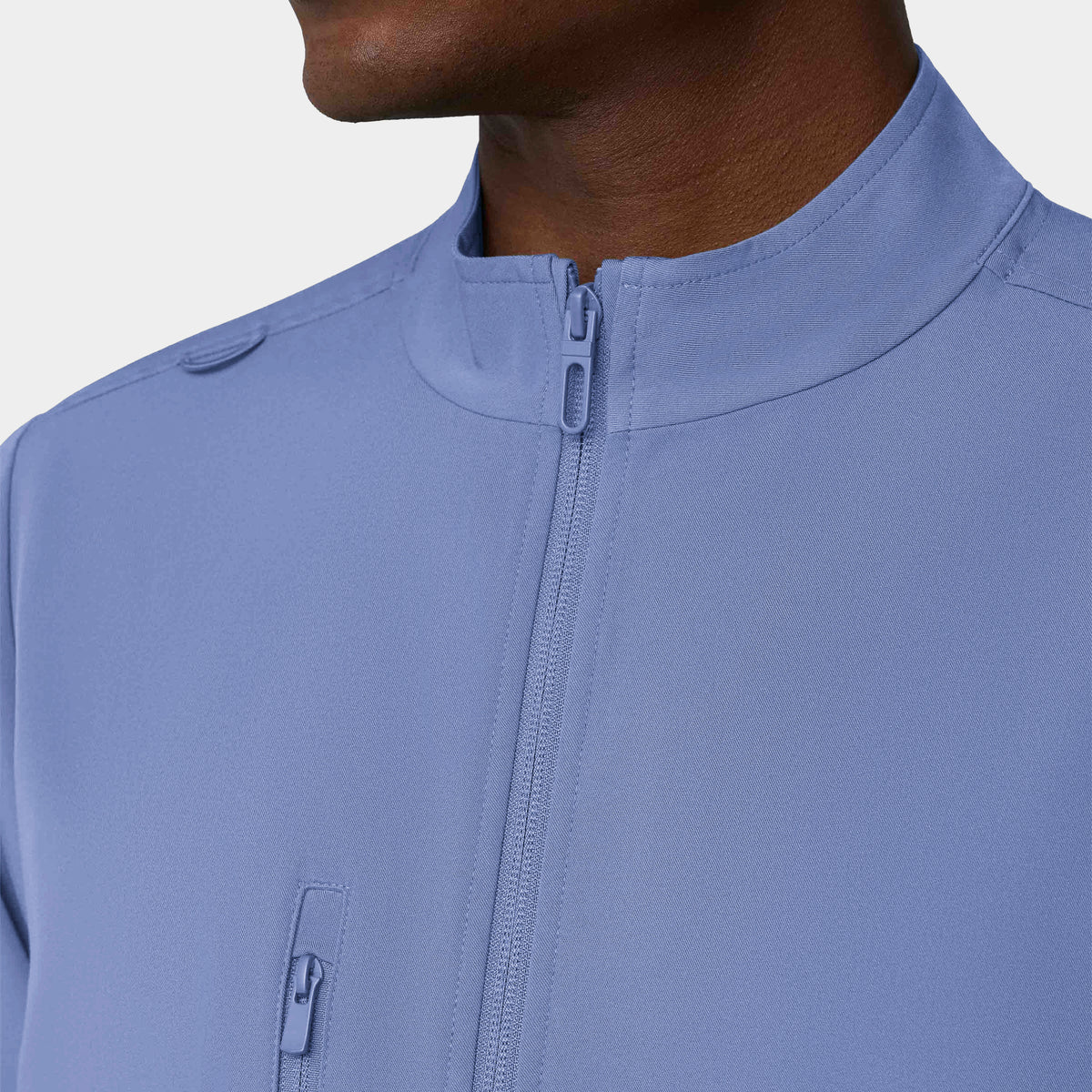 Men's 5-Pocket Full-Zip Track Scrub Jacket