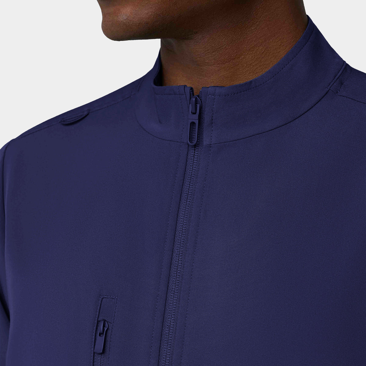 Men's 5-Pocket Full-Zip Track Scrub Jacket