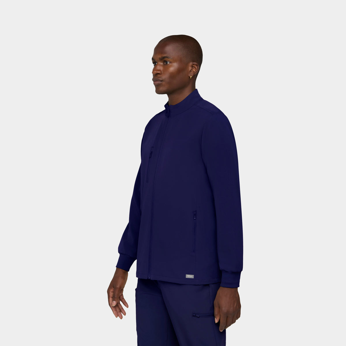 Men's 5-Pocket Full-Zip Track Scrub Jacket