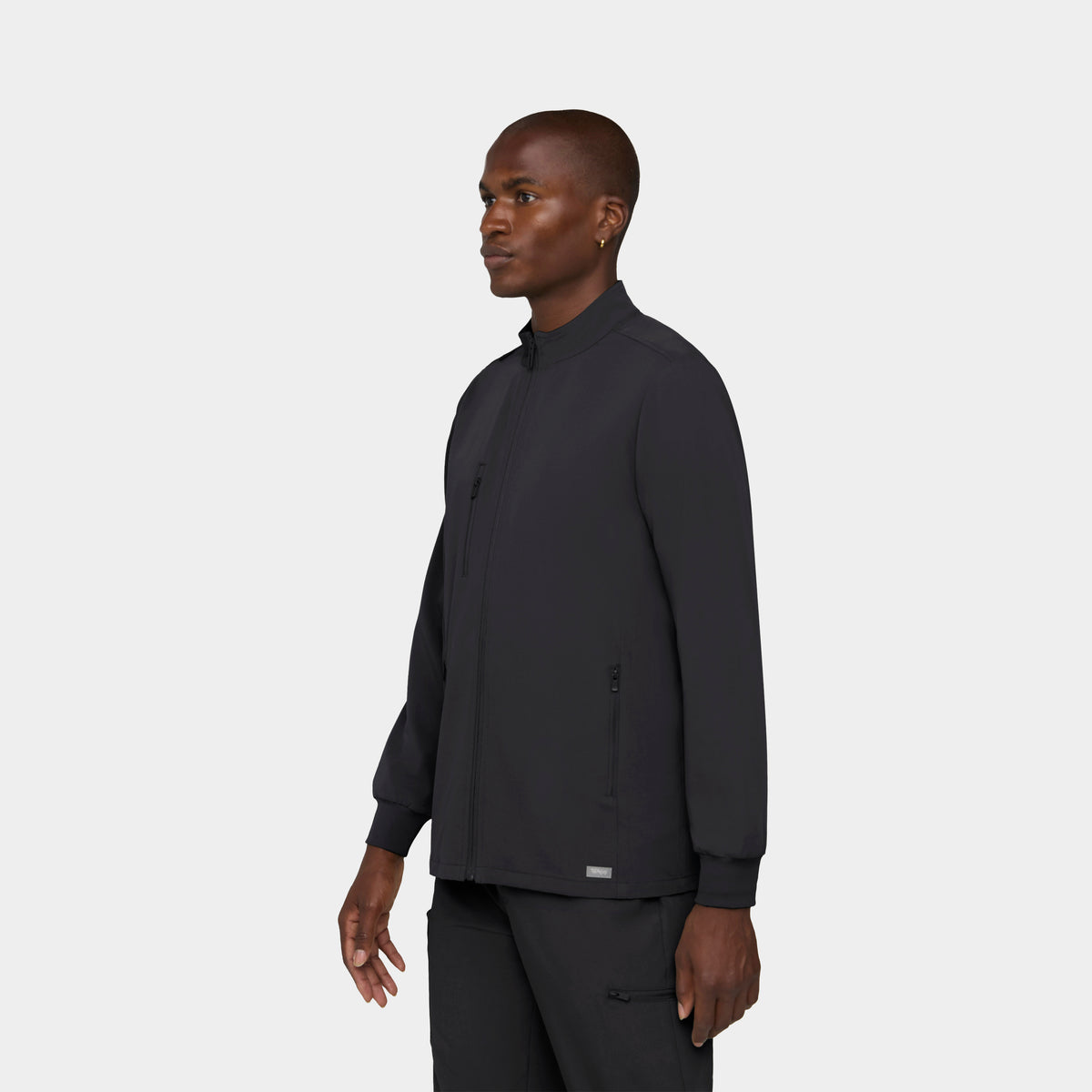 Men's 5-Pocket Full-Zip Track Scrub Jacket